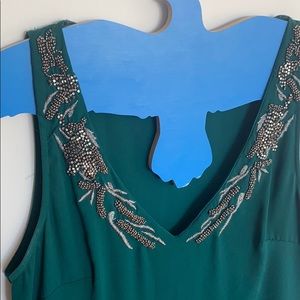 Zara dress with embroidered neckline
